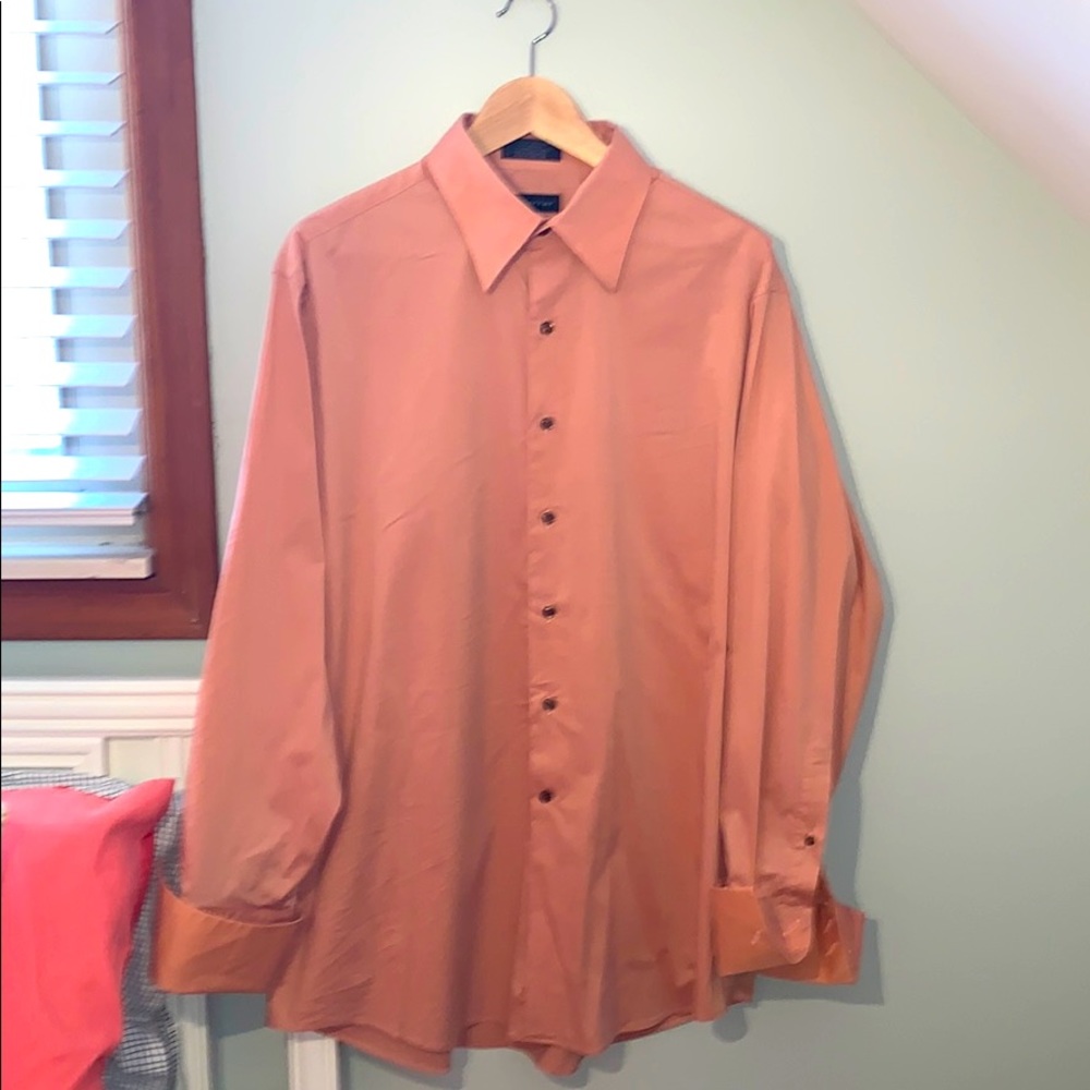 J. Ferrar button down dress shirt-orange - sz 17